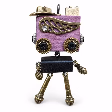 Steampunk Minibot - Fröken Fjädervinge
