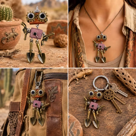 Steampunk Minibot - Selma Salamander