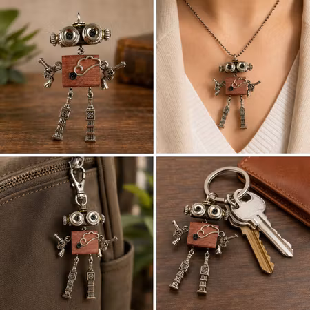 Steampunk Minibot - Sir Mässing