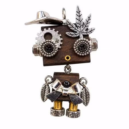 Steampunk Minibot - Silver Hat Sue