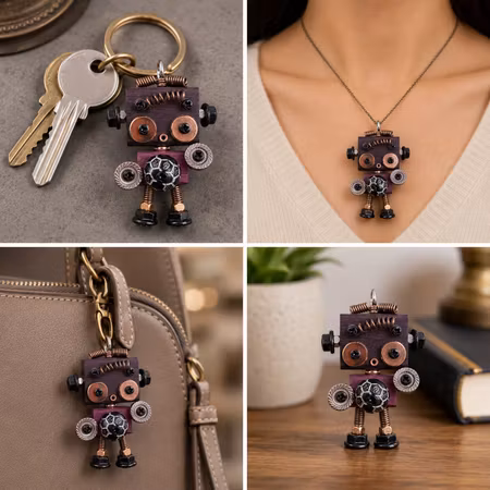 Steampunk Minibot - Koppar-Knutte