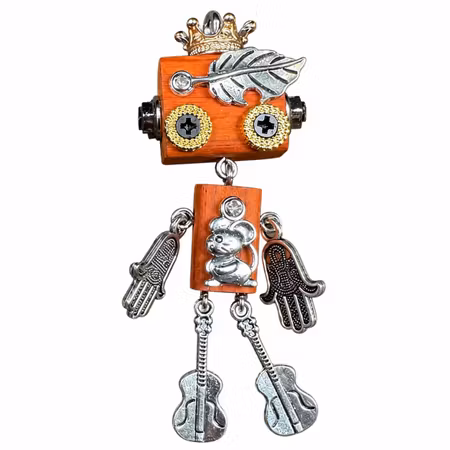 Steampunk Minibot - Silvermouse
