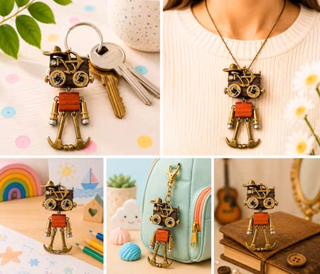 Steampunk Minibot - Kapten Ankare
