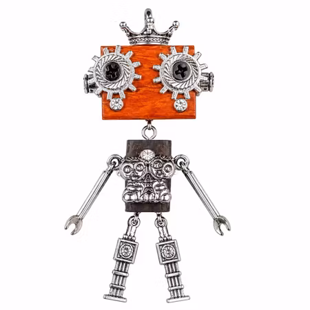 Steampunk Minibot - Silver Prince