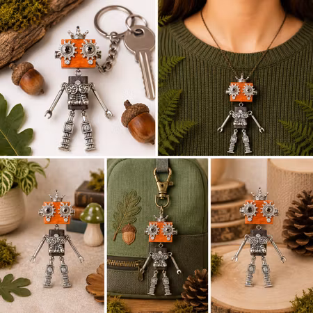 Steampunk Minibot - Silver Prince
