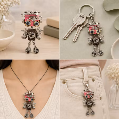 Steampunk Minibot - Silverpärlan