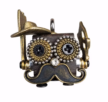 Steampunk Minibot - Herr Mustasch