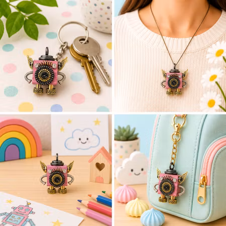 Steampunk Minibot - Pink Angel