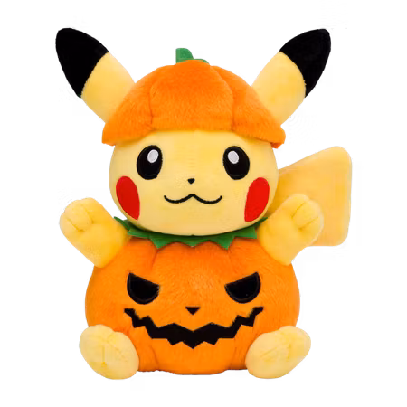Pokémon Center: Halloween Pumpkin Pikachu Plush