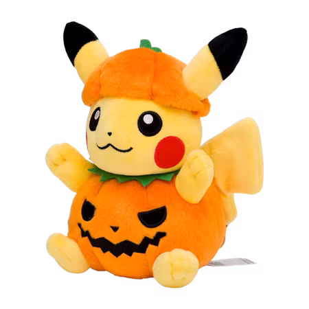 Pokémon Center: Halloween Pumpkin Pikachu Plush