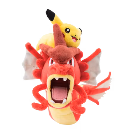Pokémon Center Hiroshima: Red Gyarados & Pikachu Plush