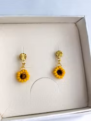 Sunflower earrings