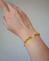Sunflower bracelet