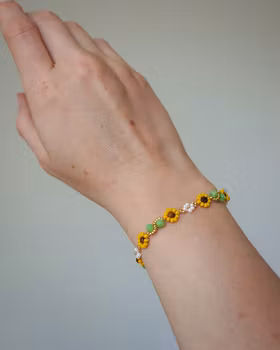 Sunflower bracelet