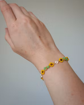 Sunflower bracelet