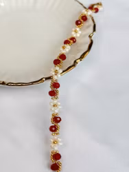 Swirl bracelet - Red