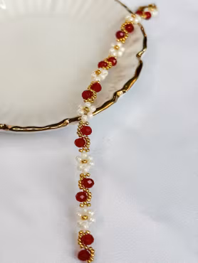Swirl bracelet - Red