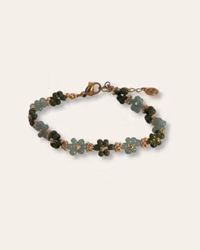 Floral bracelet - Green