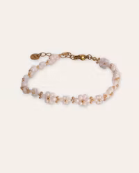 Floral bracelet - white