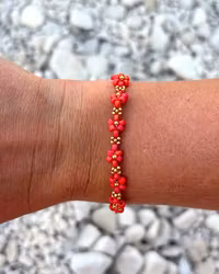 Floral bracelet - Sorbet