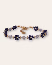 Floral bracelet - blue nuaences