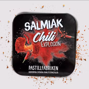 Salmiak Chili Explosion Plåtask (12-pack)