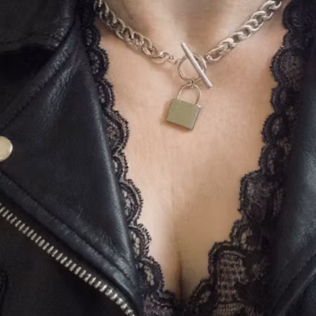 Chunky Lock Necklace