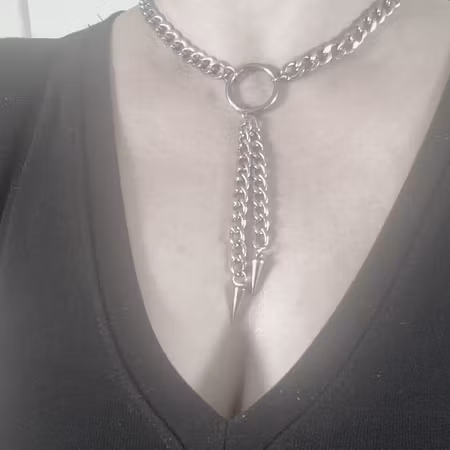 Spike Storm – Choker Rostfritt Stål med O-Ring & Dubbla Spikes