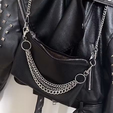 STEEL STACK CHAIN - Väskkedja & Byxkedja Rostfritt Stål