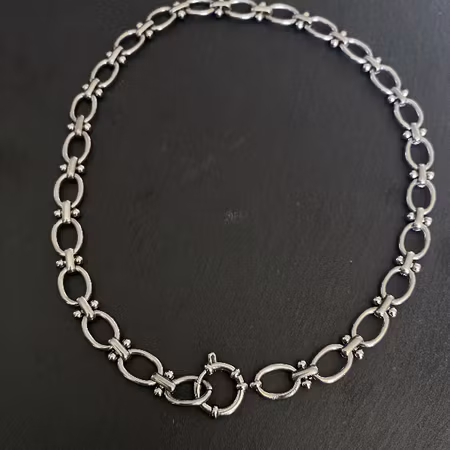 ICON OVAL - Halsband 42cm Rostfritt Stål
