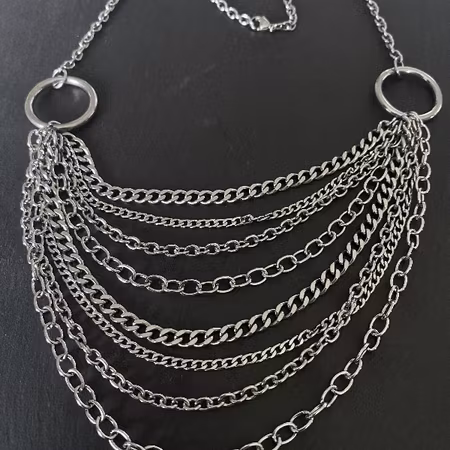 REBEL LAYERS - Chunky Kedjehalsband i Rostfritt Stål