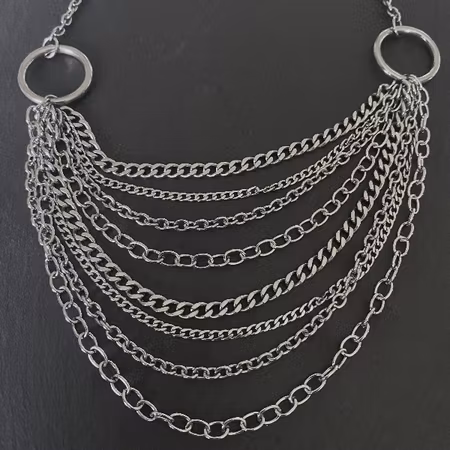 REBEL LAYERS - Chunky Kedjehalsband i Rostfritt Stål