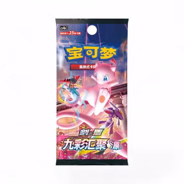 Pokemon Nine Colors Gathering Mew Jumbo Boosterpakke (Kinesisk)