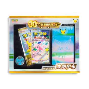 Pokemon 30th Anniversary- Espeon Deluxe Card Deck Set (Kinesisk)