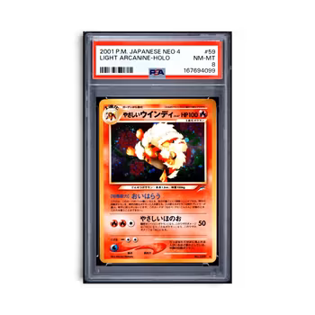 Light Arcanine Holo 8 #59 (Japansk) PSA 8
