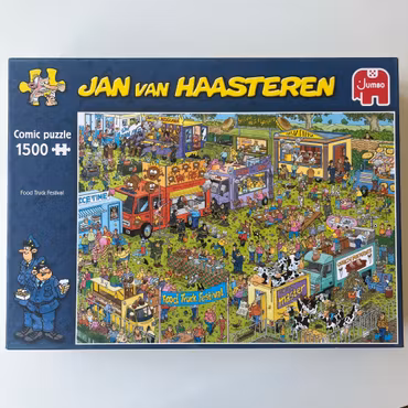 Jan van Haasteren, "Food Truck Festival", 1500 bitar (Begagnat Pussel)