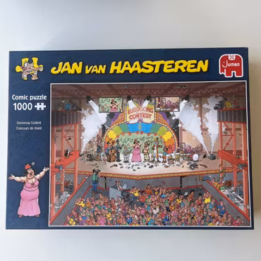 Jan van Haasteren, "Eurosong Contest", 1000 bitar (Begagnat Pussel)