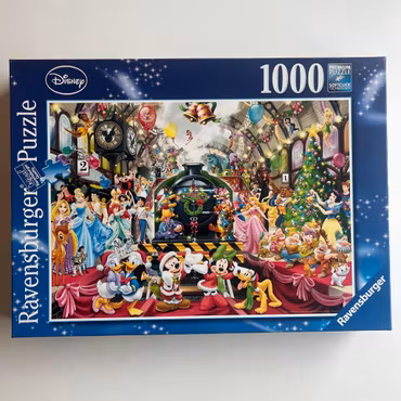 Ravensburger Disney, "All aboard for Christmas", 1000 bitar (Begagnat Pussel)