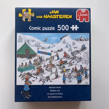 Jan van Haasteren, "Reindeer Races", 500 bitar (Begagnat Pussel)