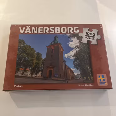 Svenskapussel, "Vänersborg Kyrkan", 1000 bitar (Inplastat Pussel)