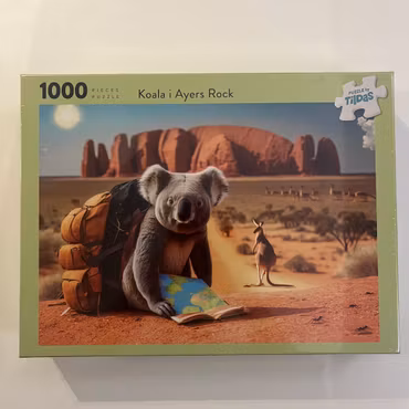 Tildas Pussel, "Koala i Ayers Rock", 1000 bitar (Inplastat Pussel)