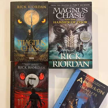 Magnus Chase Bokpaket: Del 1-3 & Apollon: Del 1, Rick Riordan (Begagnade)