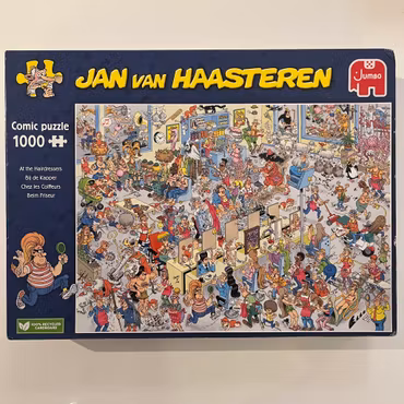Jan van Haasteren, "At the Hairdressers", 1000 bitar (Begagnat Pussel)