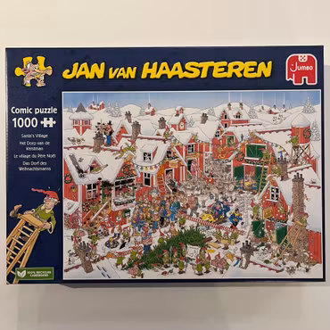 Jan van Haasteren, "Santa's Village", 1000 bitar (Begagnat Pussel)