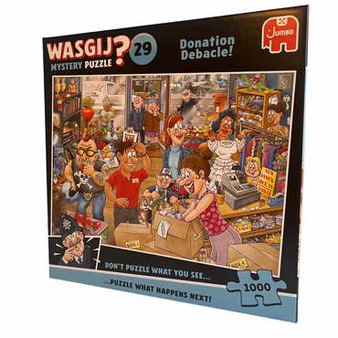 ”Donation Debacle!”, Wasgij Mystery 29, 1000 bitar pussel
