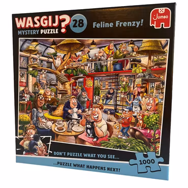 ”Feline Frenzy!”, Wasgij Mystery 28, 1000 bitar pussel