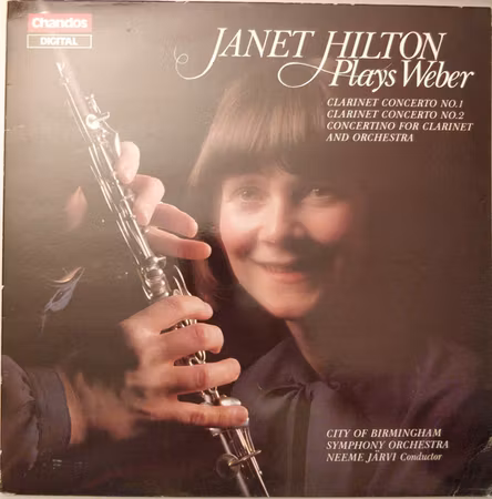 Janet Hilton Plays Weber, City Of Birmingham Symphony Orchestra, Neeme Järvi – Clarinet Concerto No.1 / Clarinet Concerto No.2 / Concertino For Clarinet And Orchestra