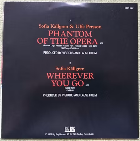 Sofia Källgren & Uffe Persson – Phantom Of The Opera