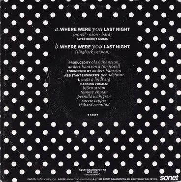 Ankie Bagger – Where Were You Last Night