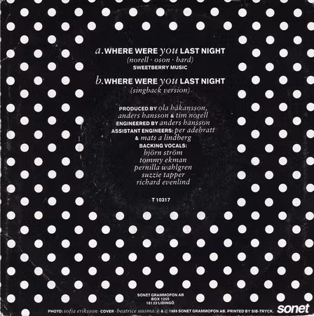 Ankie Bagger – Where Were You Last Night